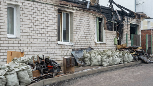 Professional Fire Damage Removal technician working in Kendall Park, NJ
